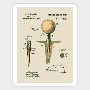 Golf Tee - Patent Design Magnet